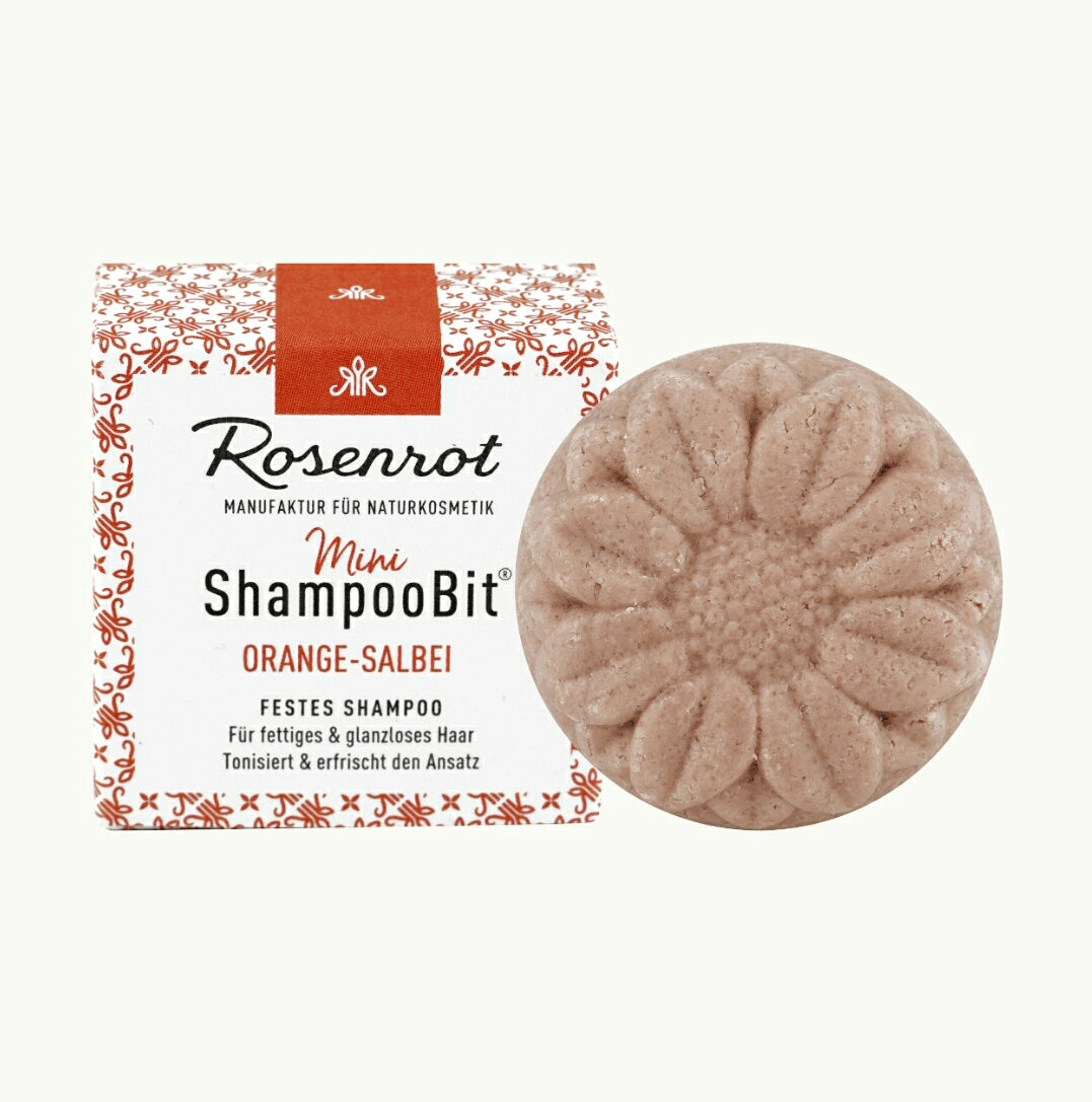 ShampooBit, mini, festes Shampoo, "Orange-Salbei" für fettiges Haar